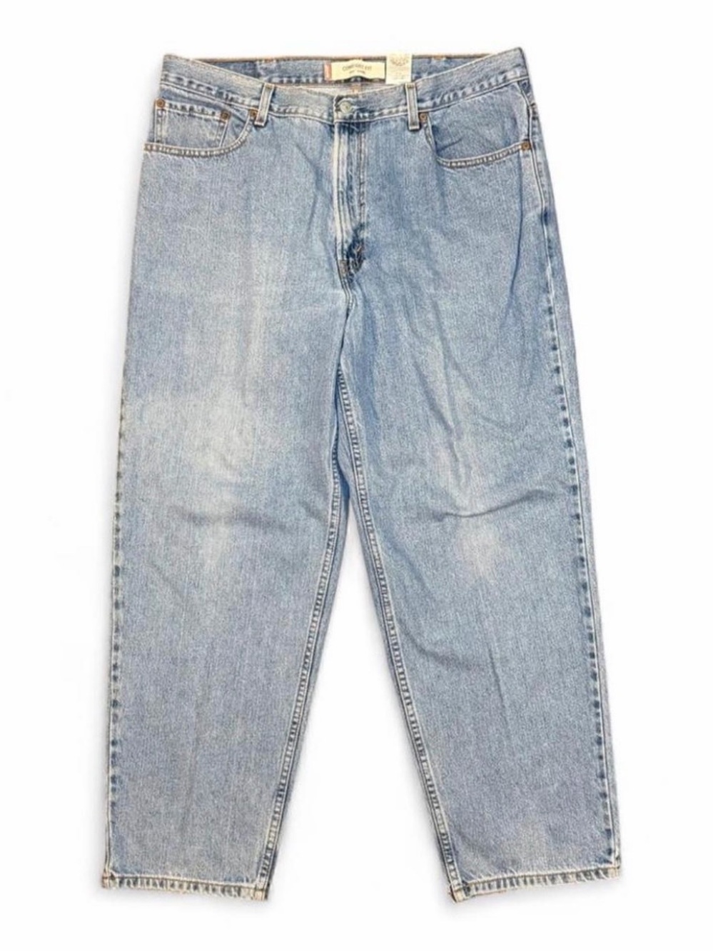 Vintage Y2K Levi’s 560 Light Wash Baggy Jeans Distressed Hem 38x30